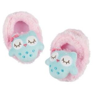 Gerber Baby Girls Owl Bootie Slippers